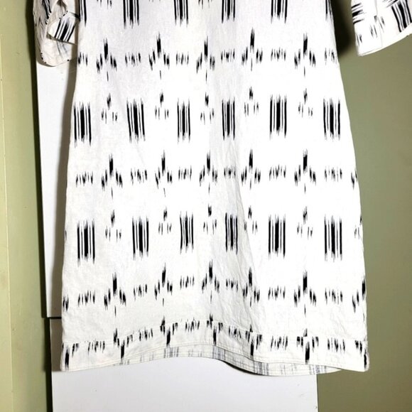 ❤️ 3 for $35 Derek Lam 10 Crosby ikat tribal print shirt sheath dress xs small - Picture 4 of 11